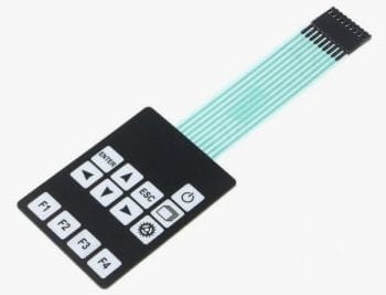 Клавиатура мембранная 190х55 мм для вакуумного аппарата (403718)