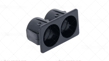 Кнопочный держатель двойной черный (346499)