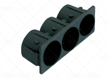 Кнопочный держатель тройной черный (346500)