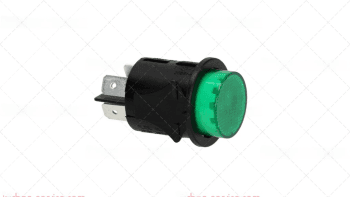 Выключатель двухполюсный зеленый (345011)