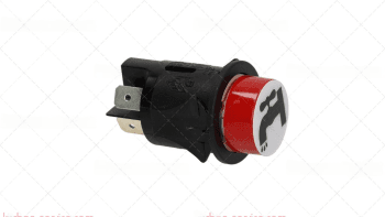 Выключатель кнопочный однополюсный красный (345642)