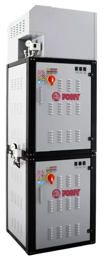 Парогенератор Pony серии GE-65 GOLIATH COMBI 18+18 кВт + реле, 2 насоса (опц. 1,2)